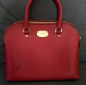 MK leather satchel